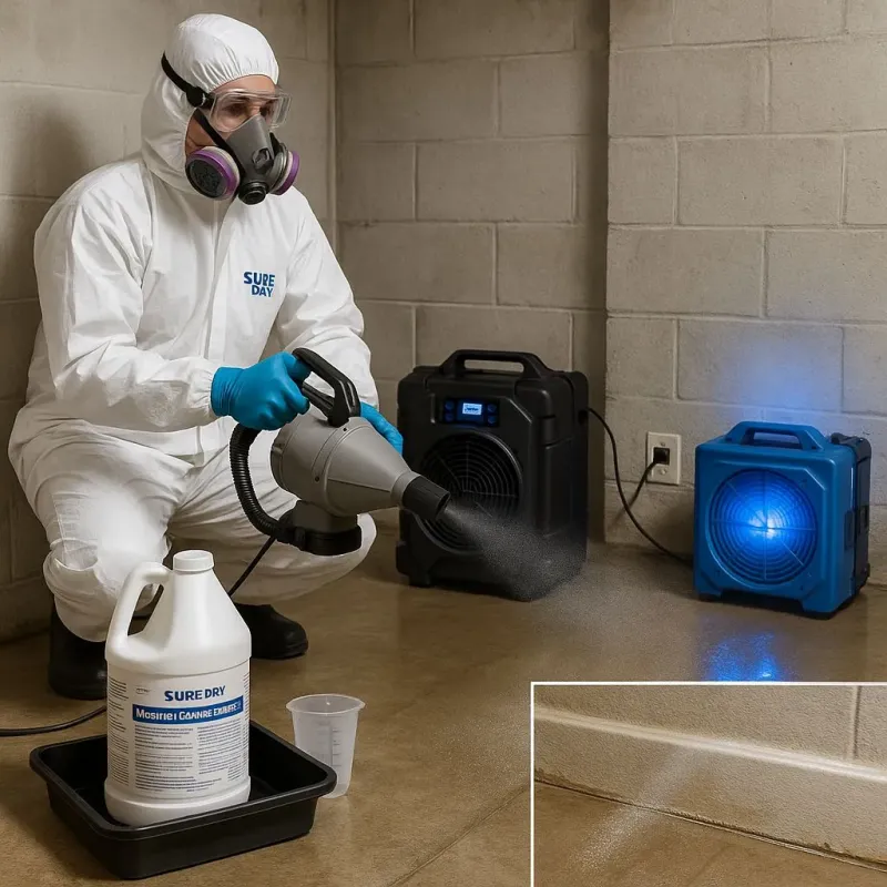 Sanitization and Odor Removal process in Simsbury Center, CT
